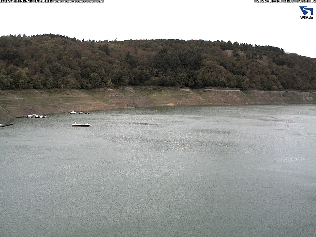 Archiv Foto Webcam Edertalsperre: Blick auf den Edersee