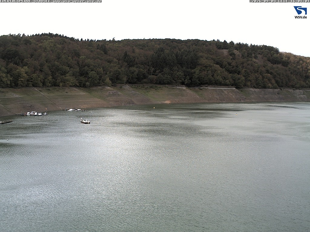 Archiv Foto Webcam Edertalsperre: Blick auf den Edersee