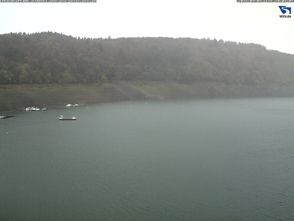 Archiv Foto Webcam Edertalsperre: Blick auf den Edersee