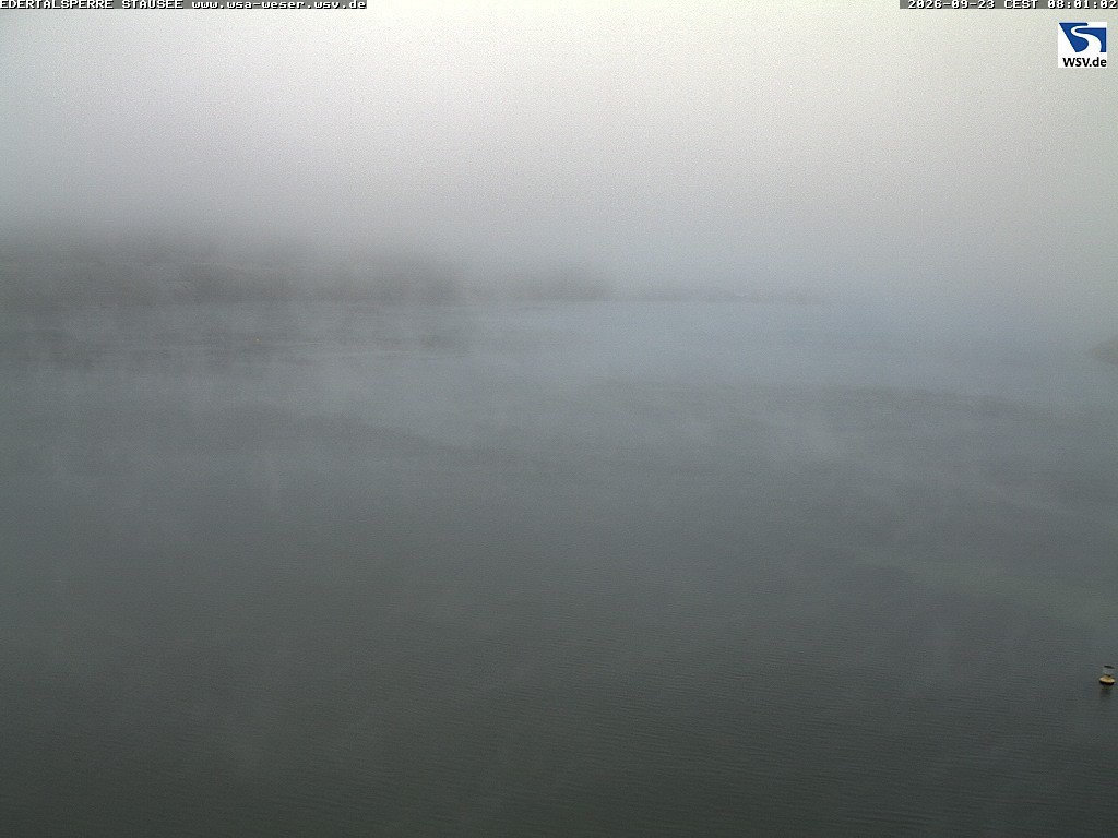 Archiv Foto Webcam Edertalsperre: Blick auf den Edersee