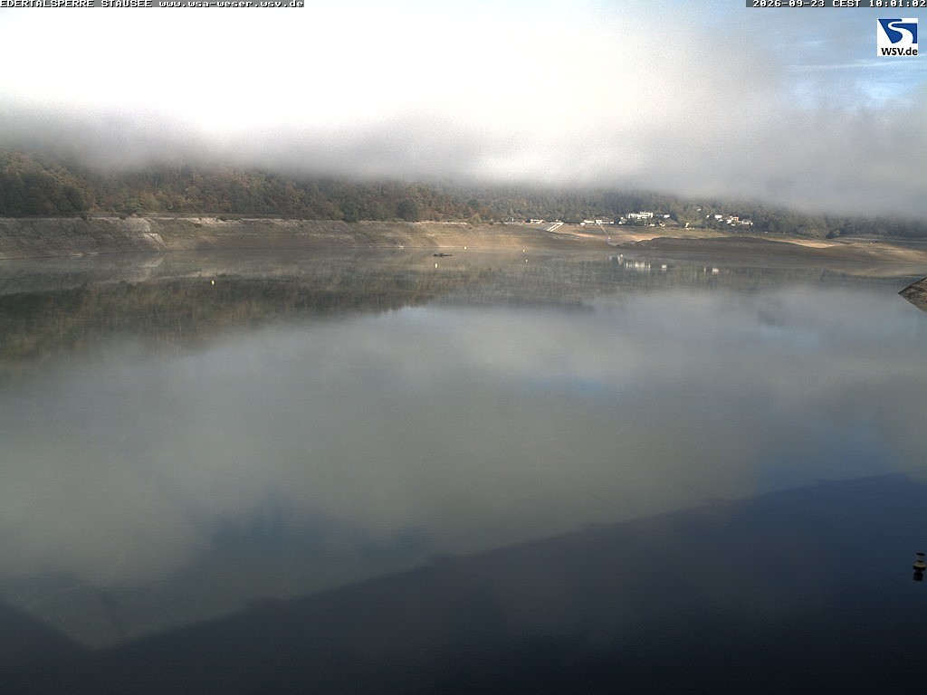 Archiv Foto Webcam Edertalsperre: Blick auf den Edersee