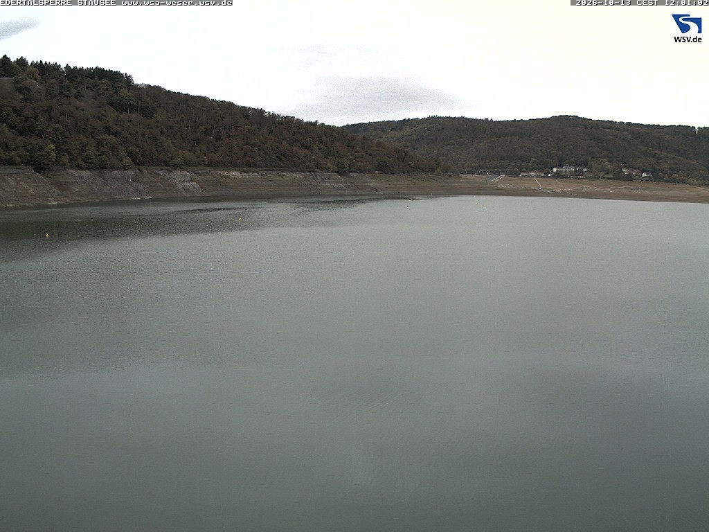 Archiv Foto Webcam Edertalsperre: Blick auf den Edersee