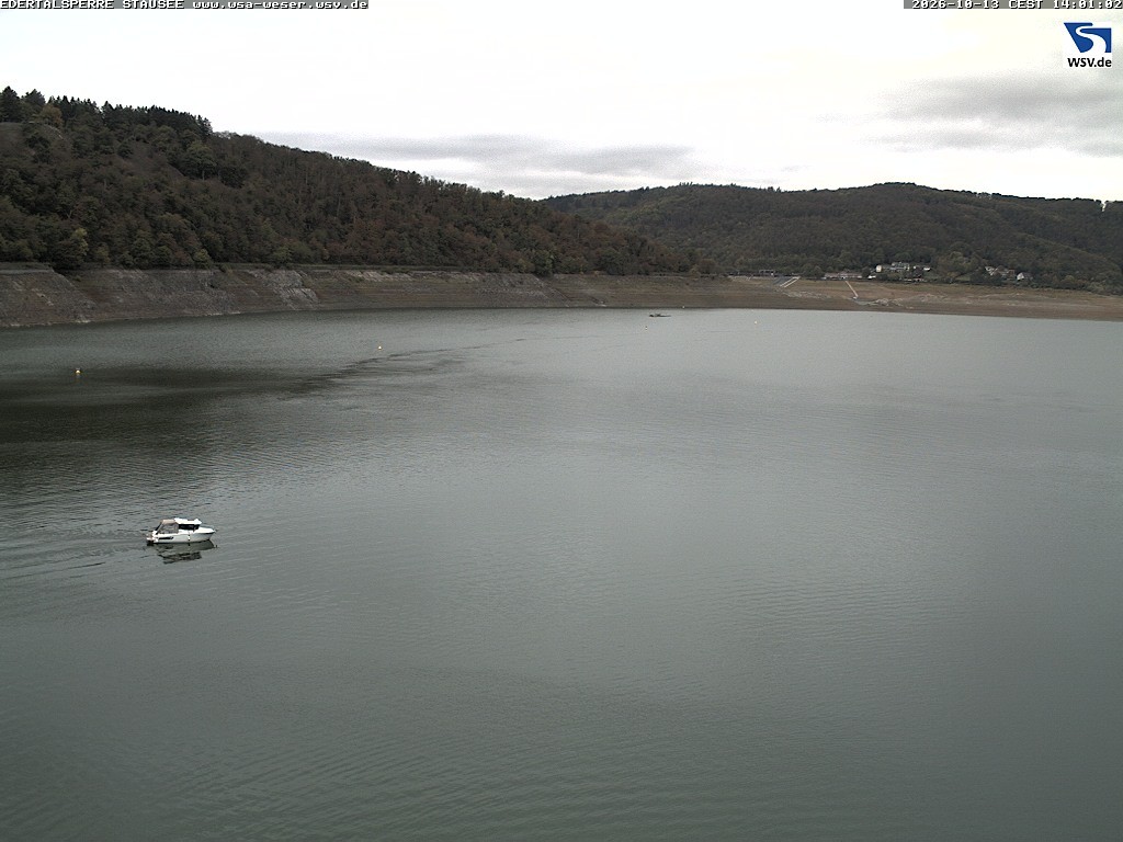 Archiv Foto Webcam Edertalsperre: Blick auf den Edersee
