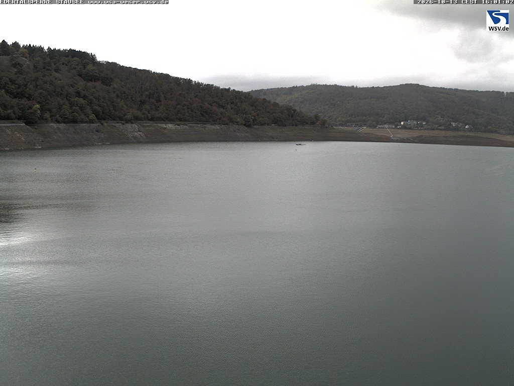 Archiv Foto Webcam Edertalsperre: Blick auf den Edersee