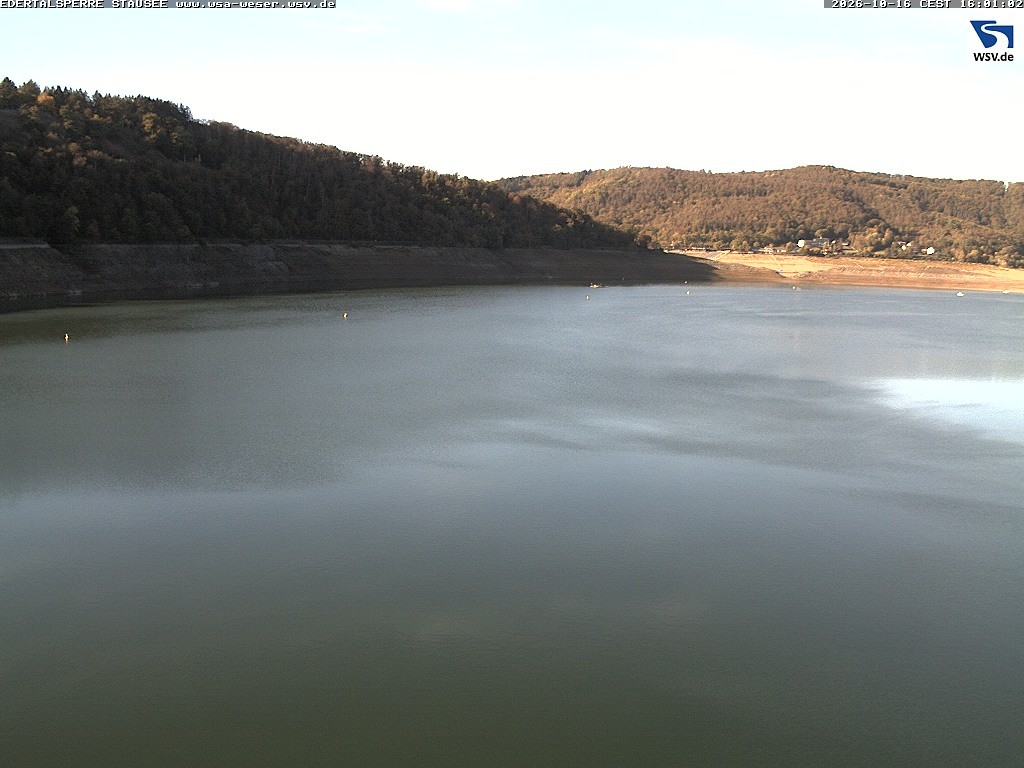 Archiv Foto Webcam Edertalsperre: Blick auf den Edersee