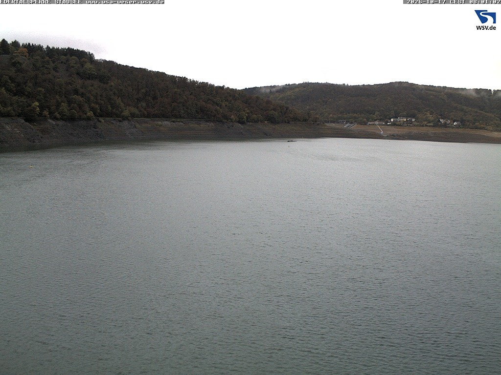 Archiv Foto Webcam Edertalsperre: Blick auf den Edersee