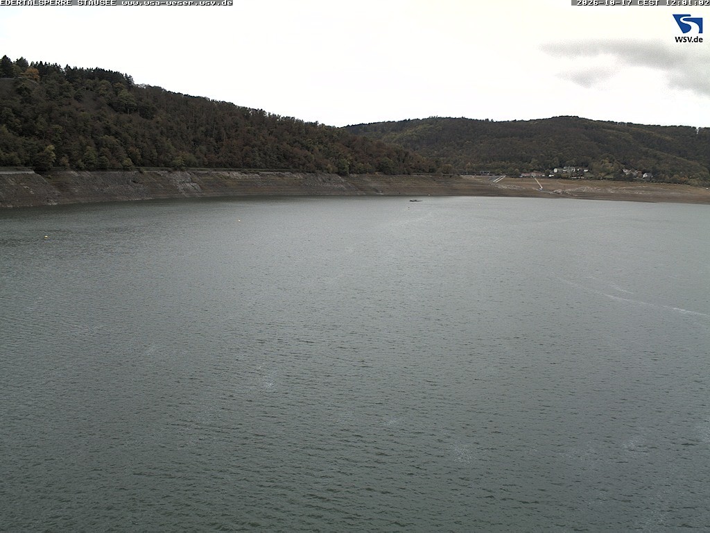 Archiv Foto Webcam Edertalsperre: Blick auf den Edersee