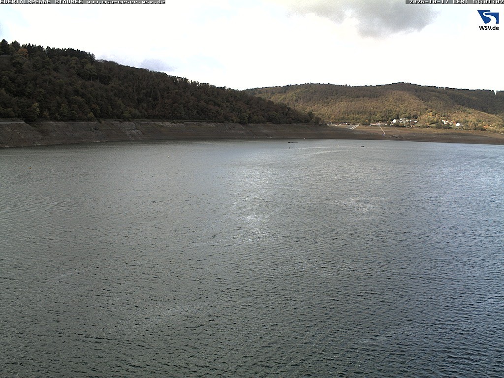 Archiv Foto Webcam Edertalsperre: Blick auf den Edersee