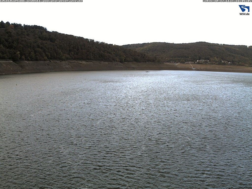 Archiv Foto Webcam Edertalsperre: Blick auf den Edersee