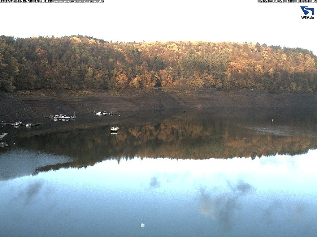 Archiv Foto Webcam Edertalsperre: Blick auf den Edersee