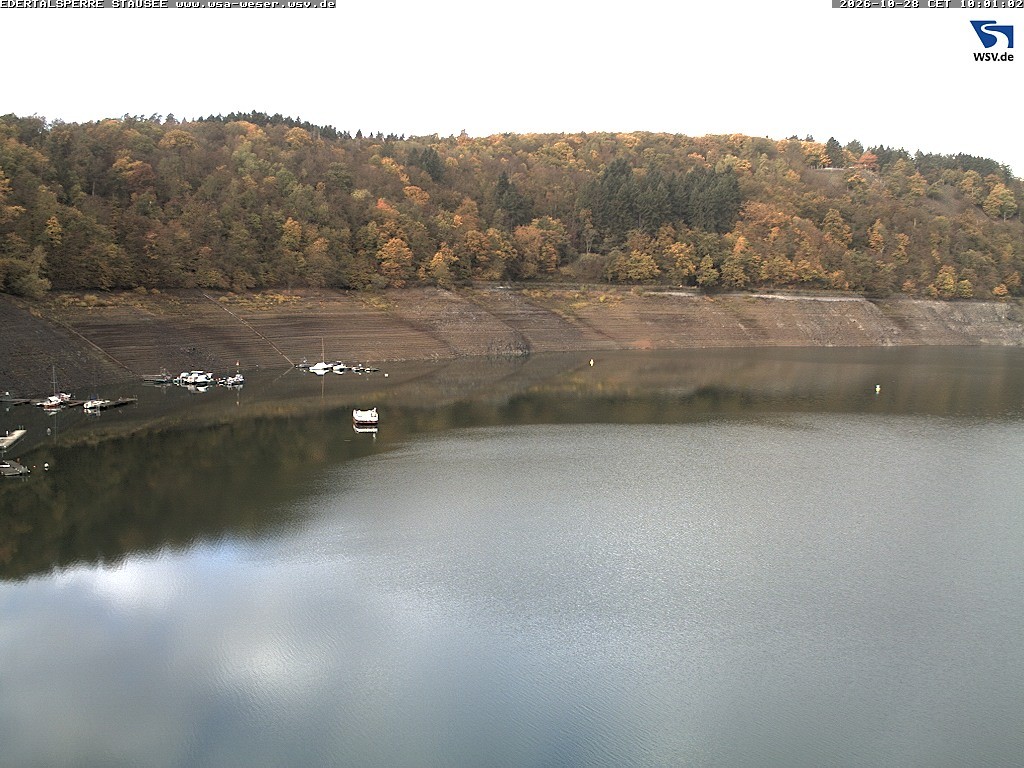 Archiv Foto Webcam Edertalsperre: Blick auf den Edersee