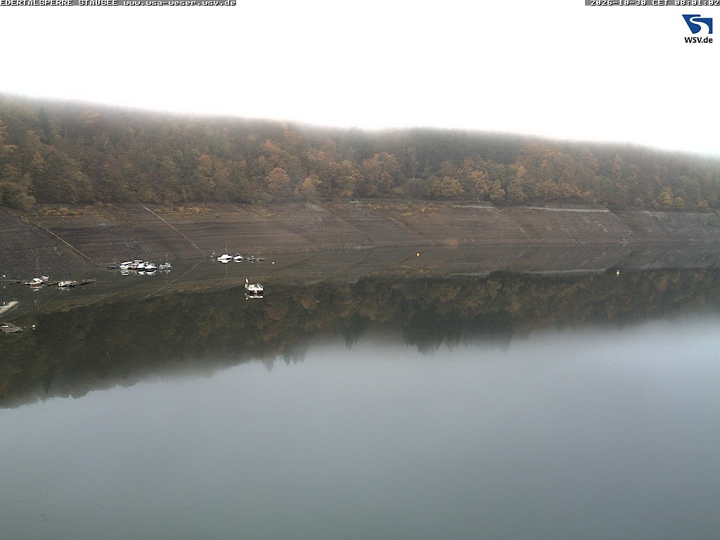 Archiv Foto Webcam Edertalsperre: Blick auf den Edersee