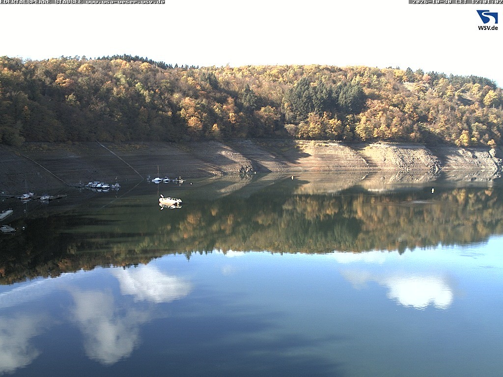 Archiv Foto Webcam Edertalsperre: Blick auf den Edersee