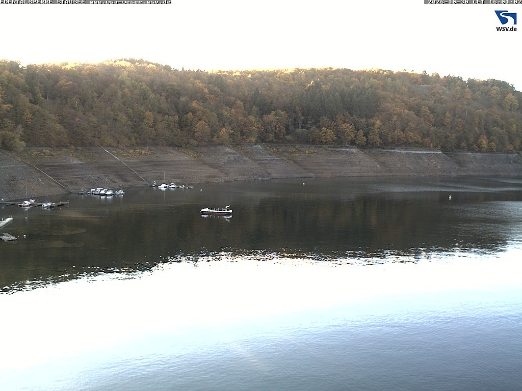 Archiv Foto Webcam Edertalsperre: Blick auf den Edersee