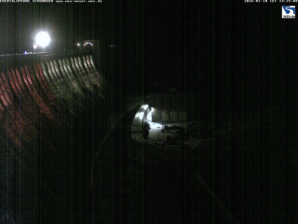 Archiv Foto Webcam Staumauer am Edersee