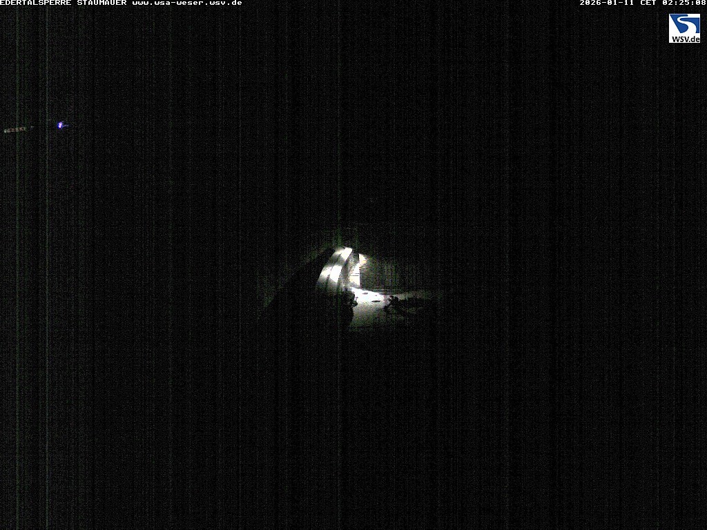 Archiv Foto Webcam Staumauer am Edersee