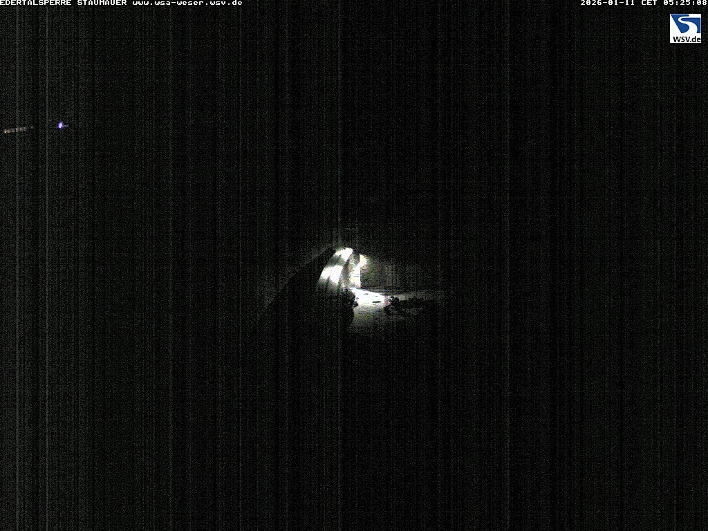 Archiv Foto Webcam Staumauer am Edersee