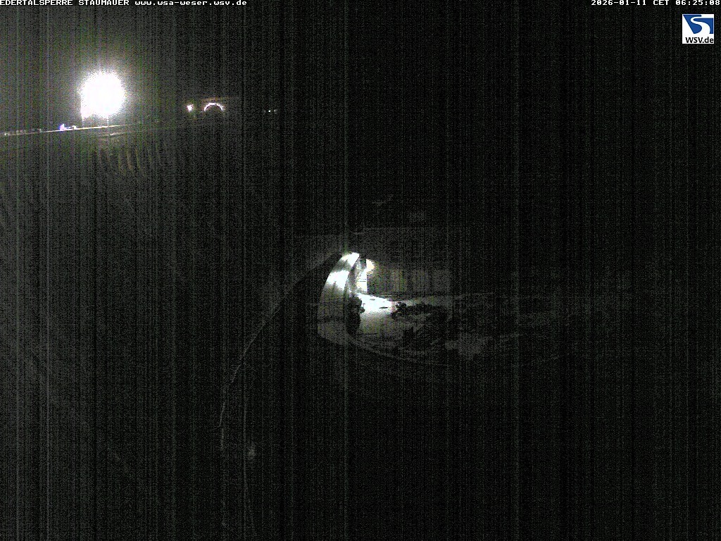 Archiv Foto Webcam Staumauer am Edersee