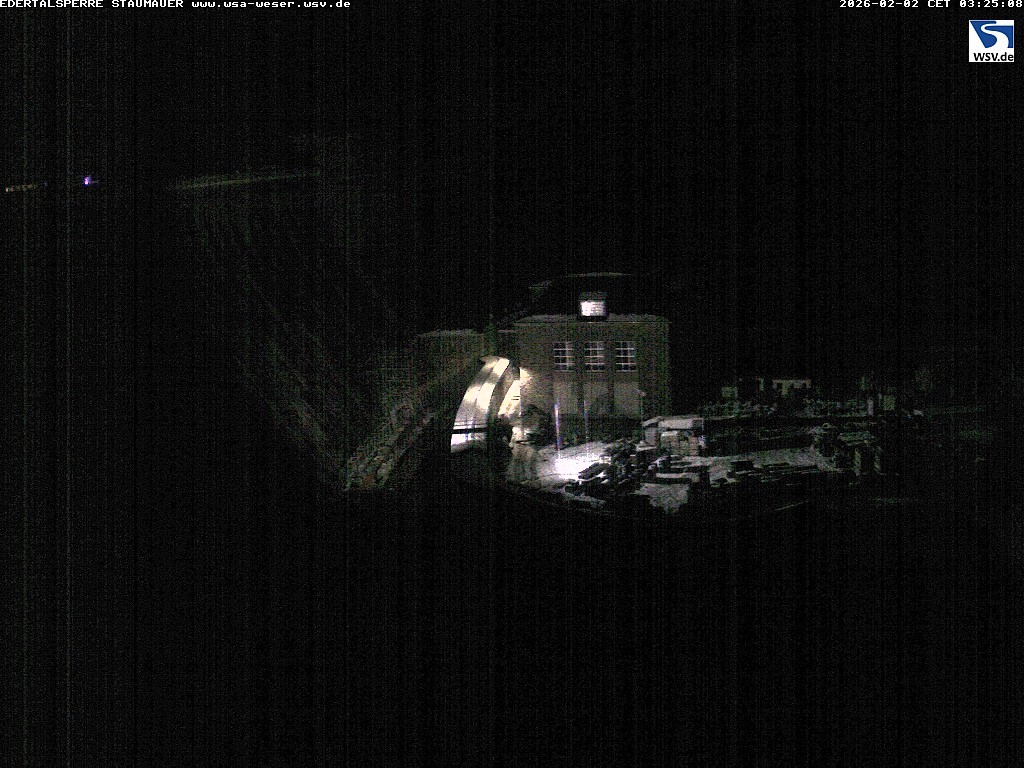 Archiv Foto Webcam Staumauer am Edersee