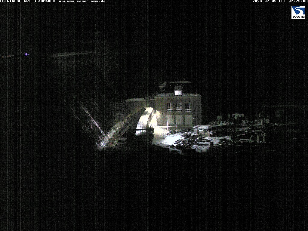 Archiv Foto Webcam Staumauer am Edersee
