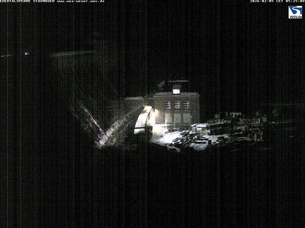 Archiv Foto Webcam Staumauer am Edersee