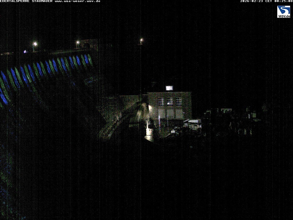Archiv Foto Webcam Staumauer am Edersee