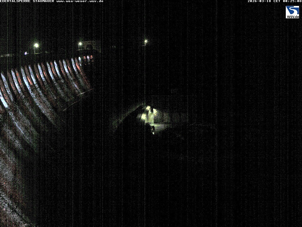 Archiv Foto Webcam Staumauer am Edersee