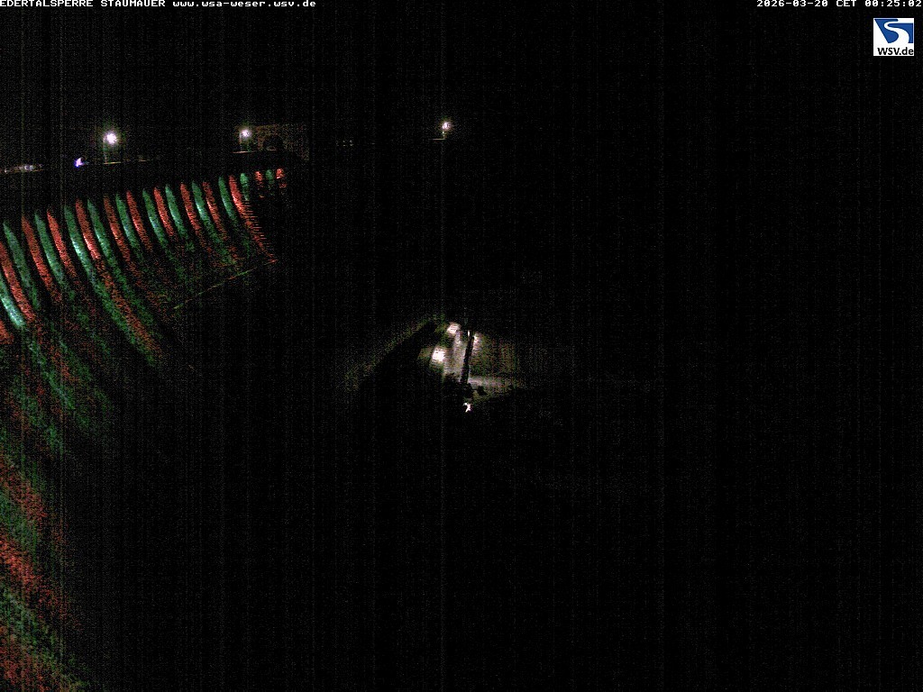 Archiv Foto Webcam Staumauer am Edersee