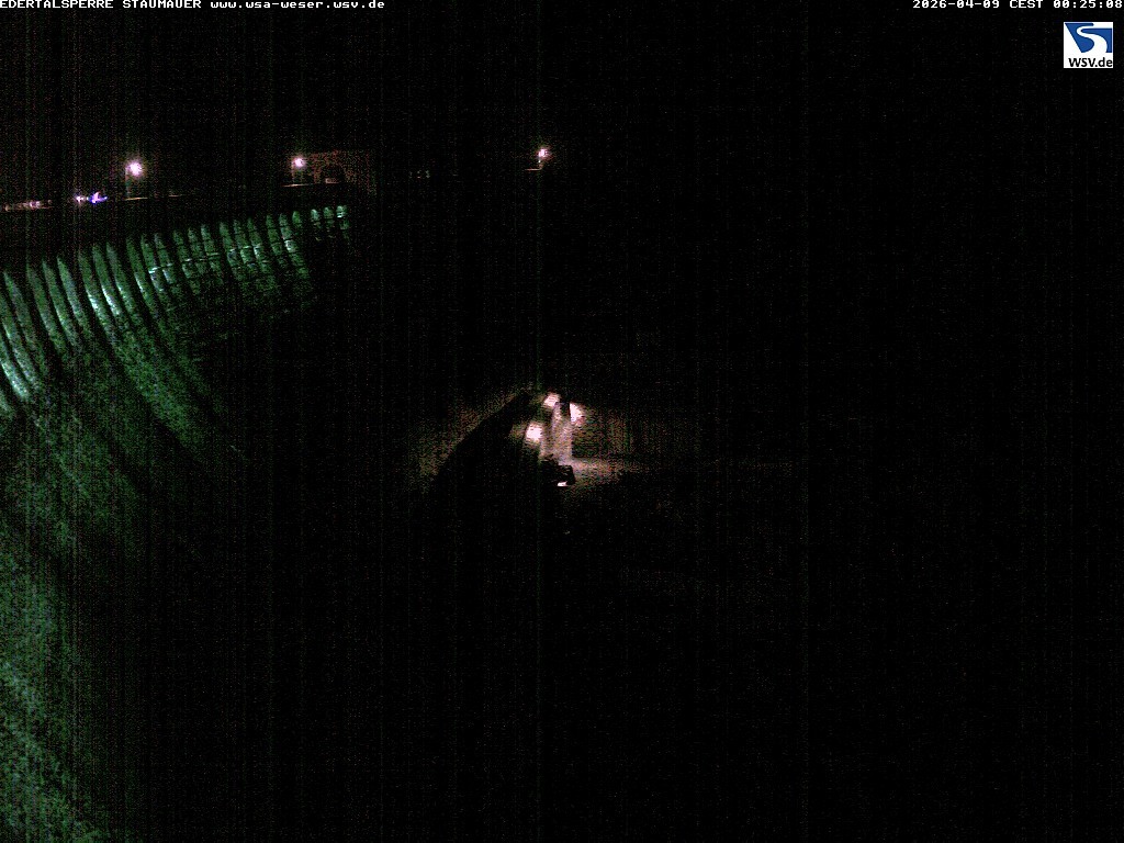 Archiv Foto Webcam Staumauer am Edersee