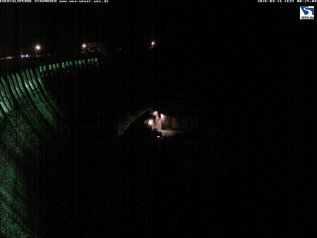 Archiv Foto Webcam Staumauer am Edersee