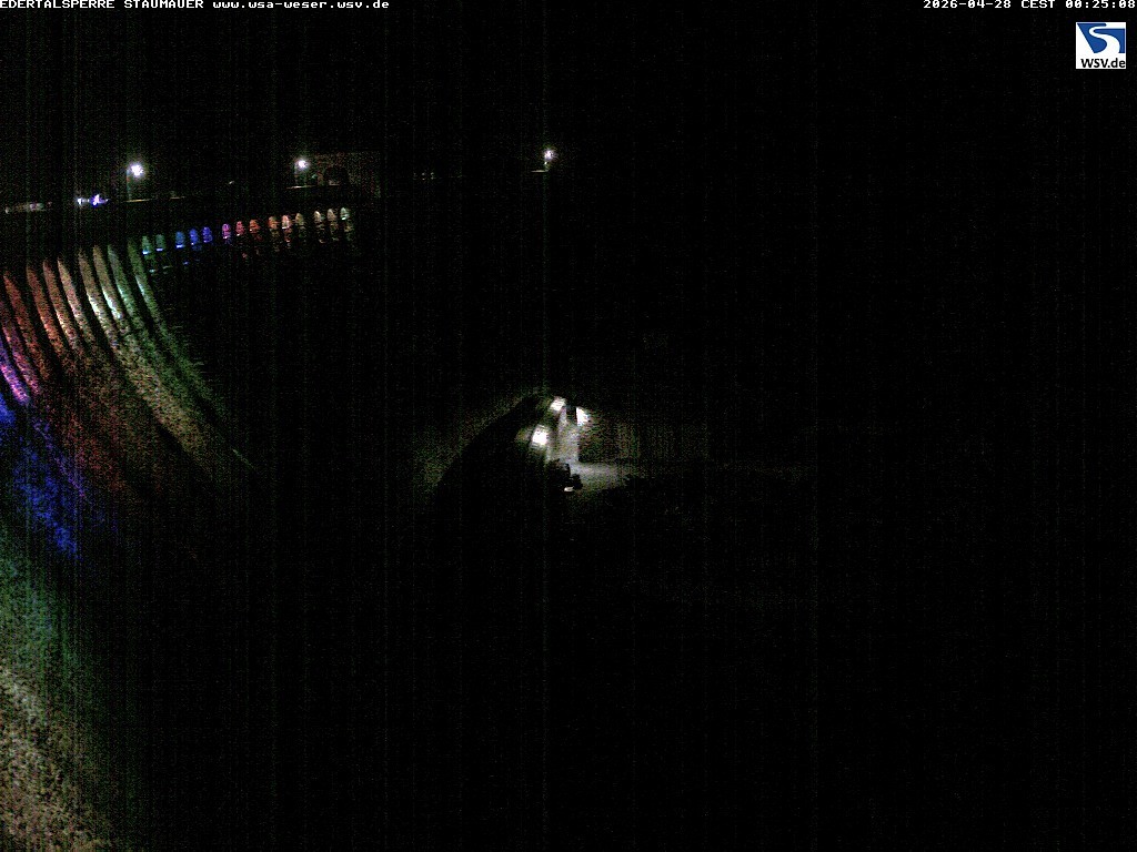 Archiv Foto Webcam Staumauer am Edersee