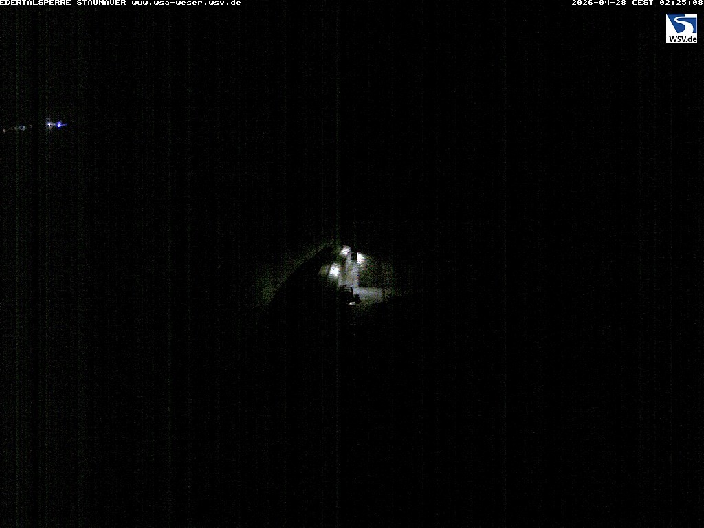 Archiv Foto Webcam Staumauer am Edersee