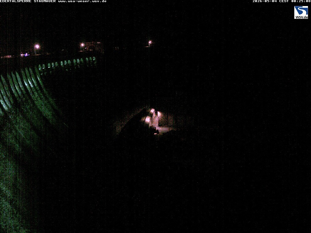 Archiv Foto Webcam Staumauer am Edersee