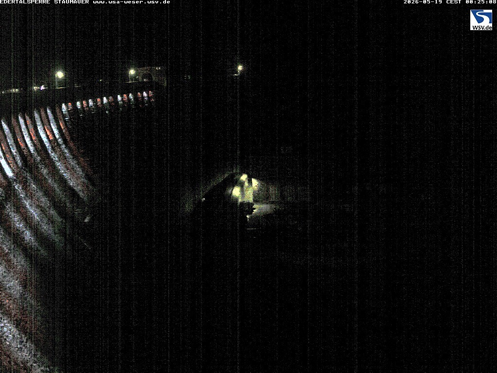 Archiv Foto Webcam Staumauer am Edersee