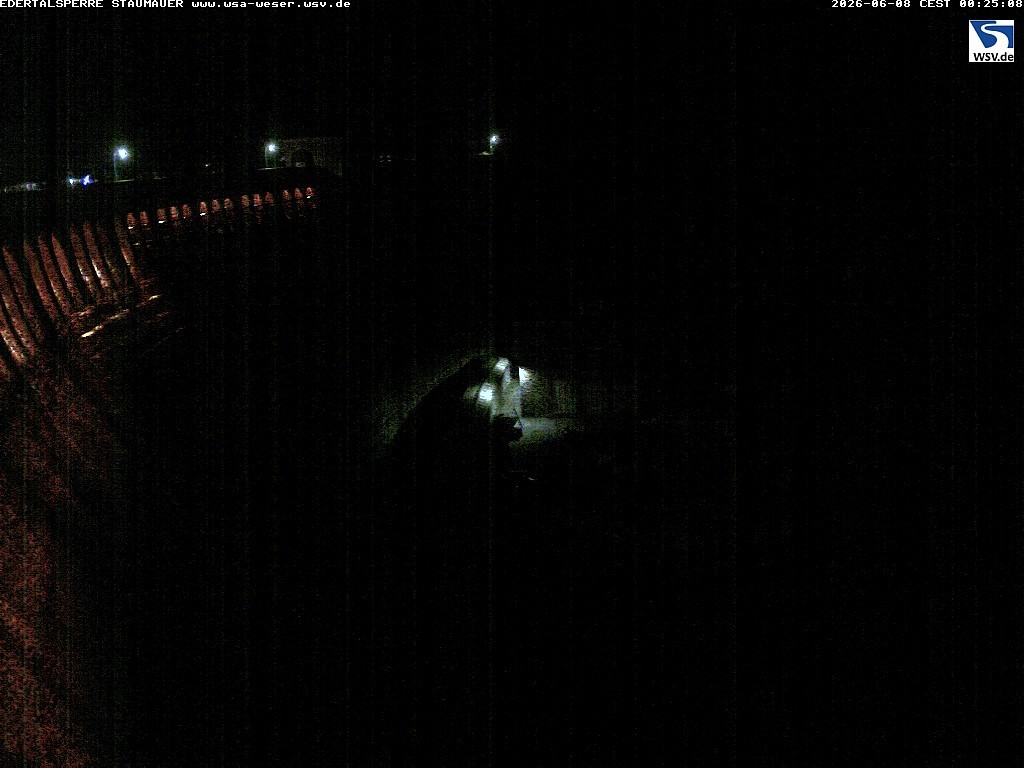 Archiv Foto Webcam Staumauer am Edersee