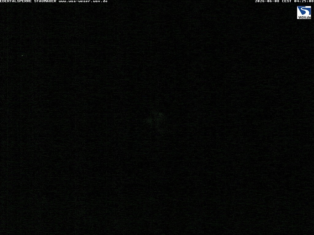 Archiv Foto Webcam Staumauer am Edersee