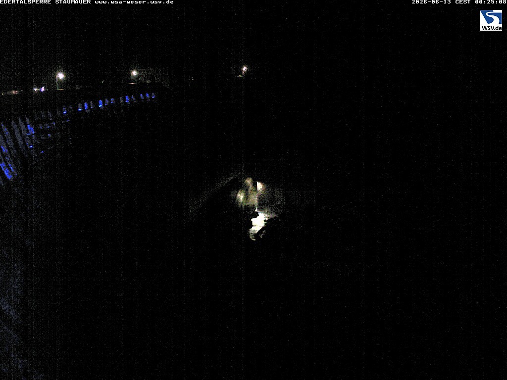 Archiv Foto Webcam Staumauer am Edersee