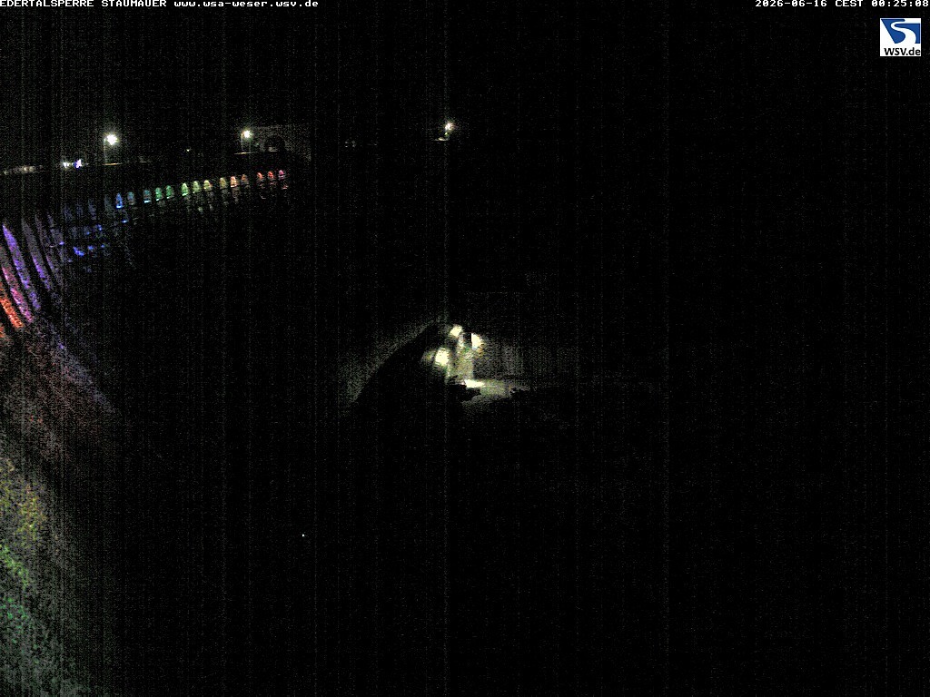 Archiv Foto Webcam Staumauer am Edersee