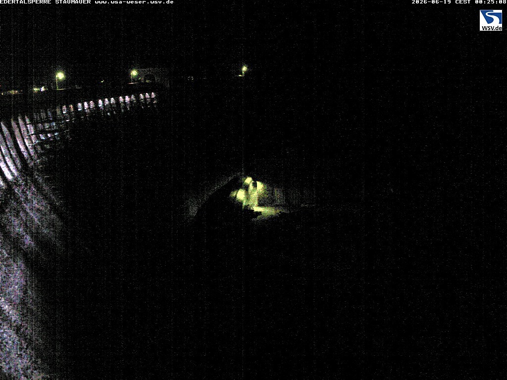 Archiv Foto Webcam Staumauer am Edersee