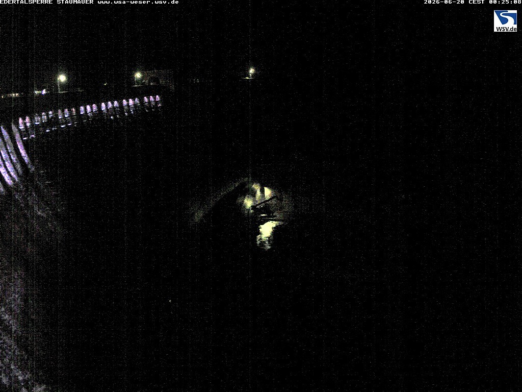 Archiv Foto Webcam Staumauer am Edersee