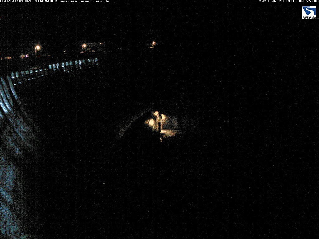 Archiv Foto Webcam Staumauer am Edersee