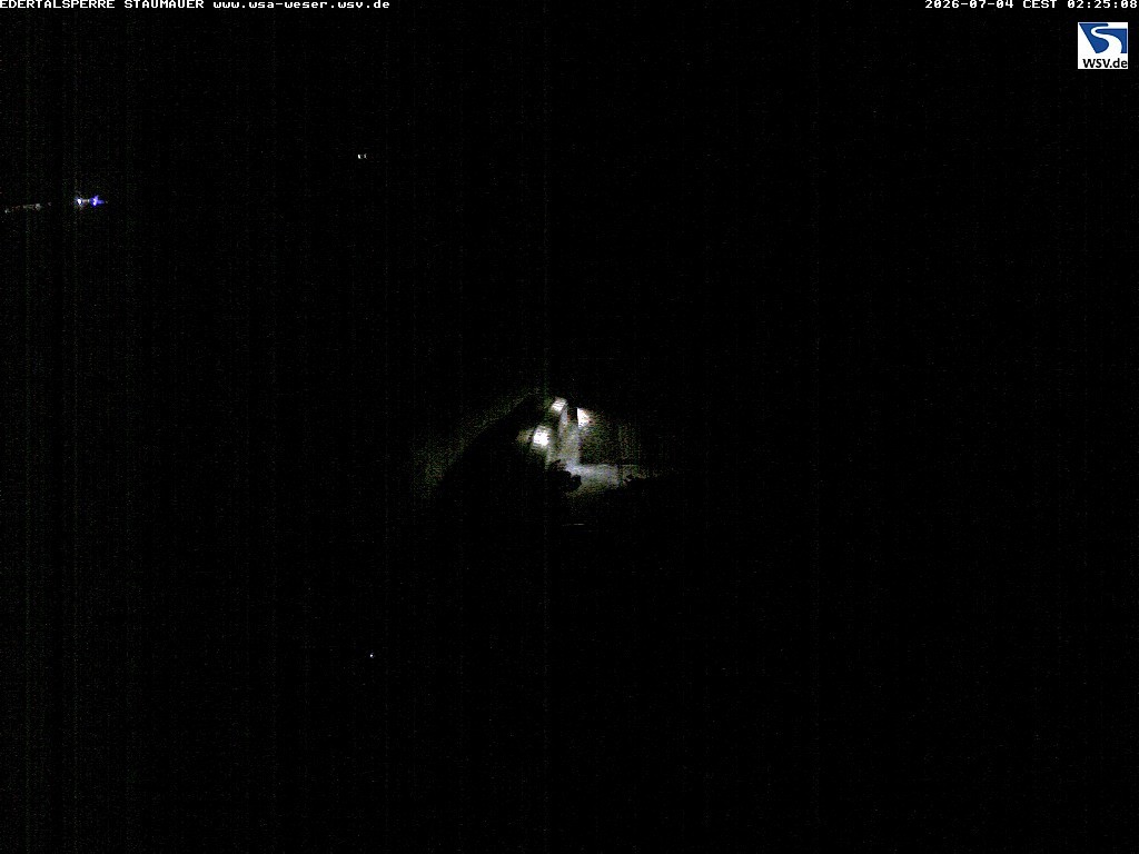 Archiv Foto Webcam Staumauer am Edersee