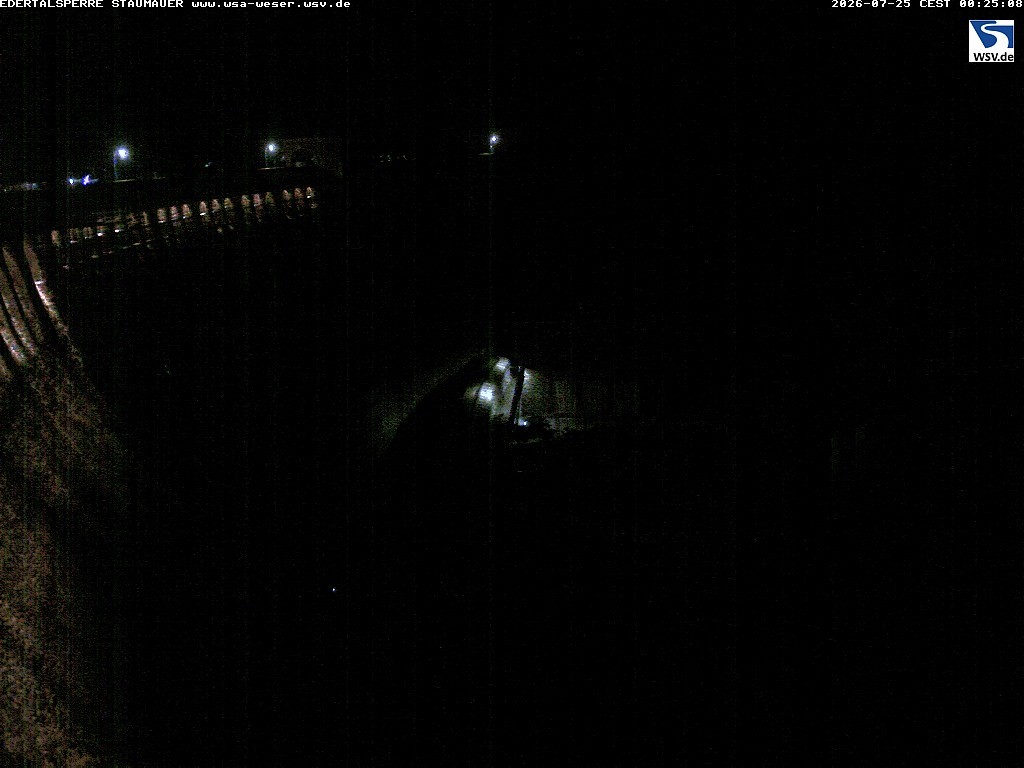 Archiv Foto Webcam Staumauer am Edersee