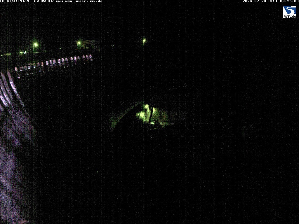Archiv Foto Webcam Staumauer am Edersee