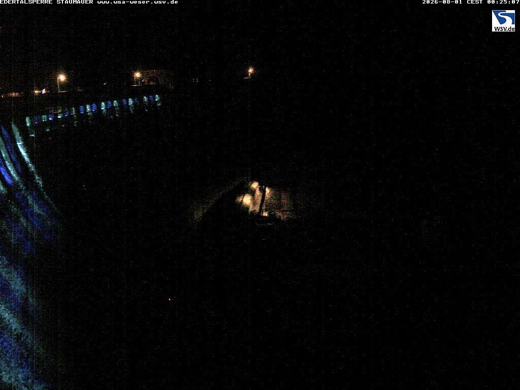 Archiv Foto Webcam Staumauer am Edersee