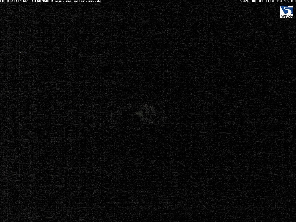 Archiv Foto Webcam Staumauer am Edersee