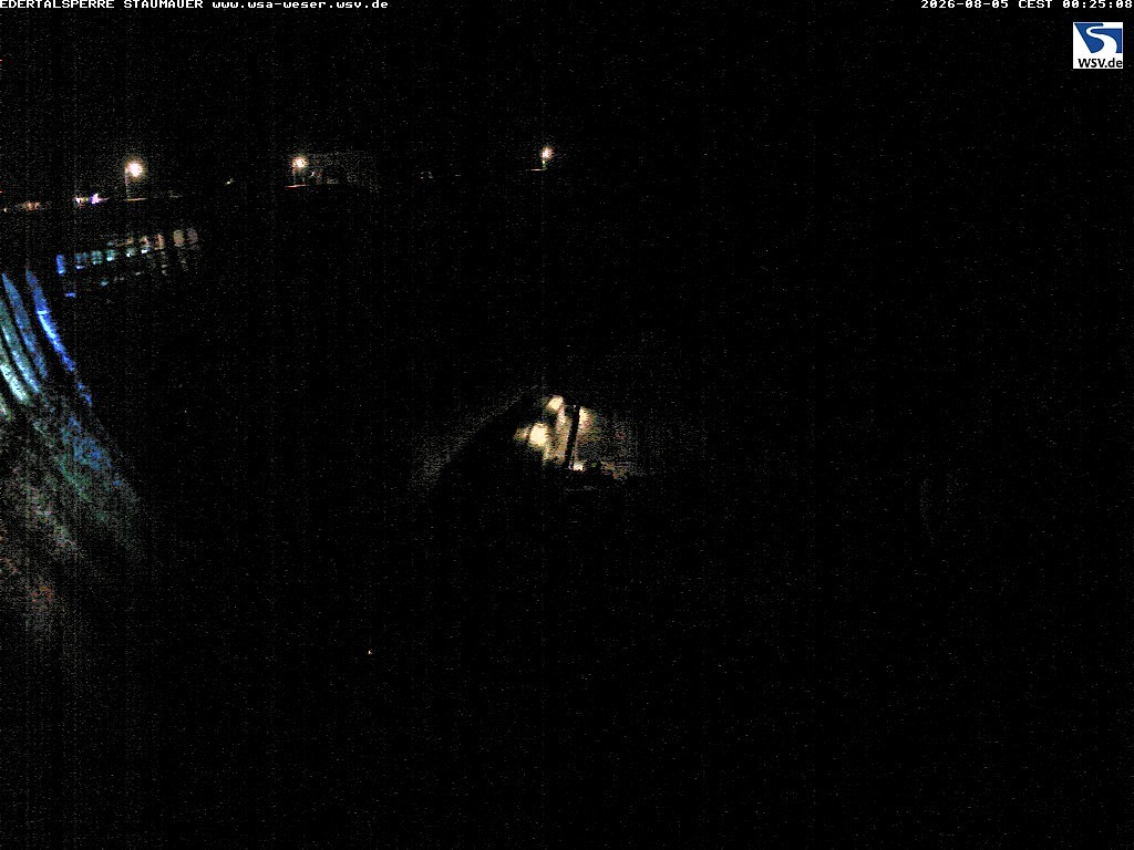 Archiv Foto Webcam Staumauer am Edersee