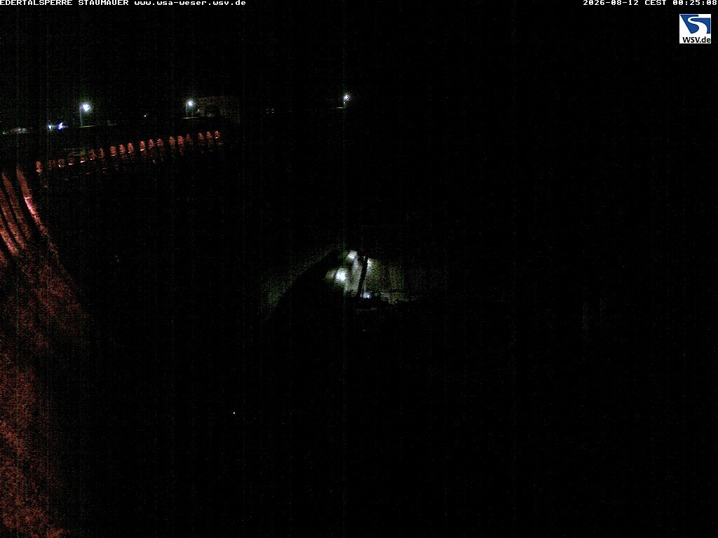 Archiv Foto Webcam Staumauer am Edersee