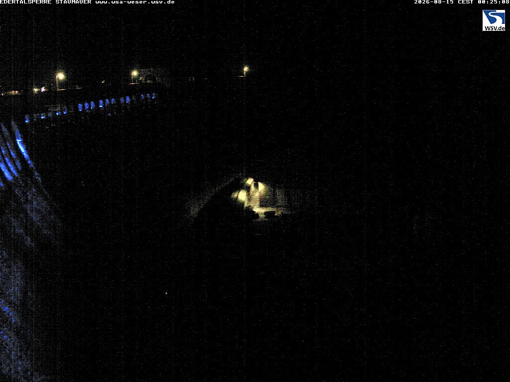 Archiv Foto Webcam Staumauer am Edersee