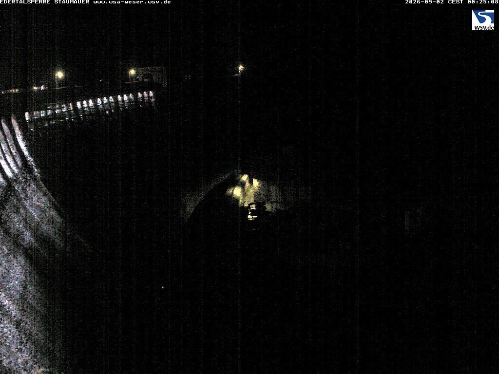 Archiv Foto Webcam Staumauer am Edersee